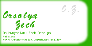 orsolya zech business card